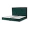 In House Janwa Velvet Bed Frame - Queen - 200x140 cm - Dark Green
