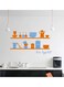 Spoil Your Wall Bon Appetit! Waterproof Wall Sticker Orange/Blue 75x45cm