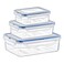 صنراي طقم علب تخزين الطعام قابلة للتكديس 3 قطع