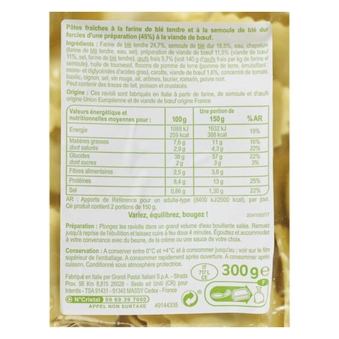 Carrefour Beef Ravioli Fresh Pasta 300g