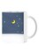 Giftex Moon And Stars Design With Night Sky Mug White/Blue 11Ounce