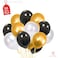 Party Propz Pack of 50 Black,Golden and White Latex Balloon for Balloons for Decoration
