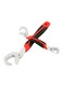 Generic 2-Piece Snap 'N Grip Wrench Set Red/Black/Silver 9/32Millimeter