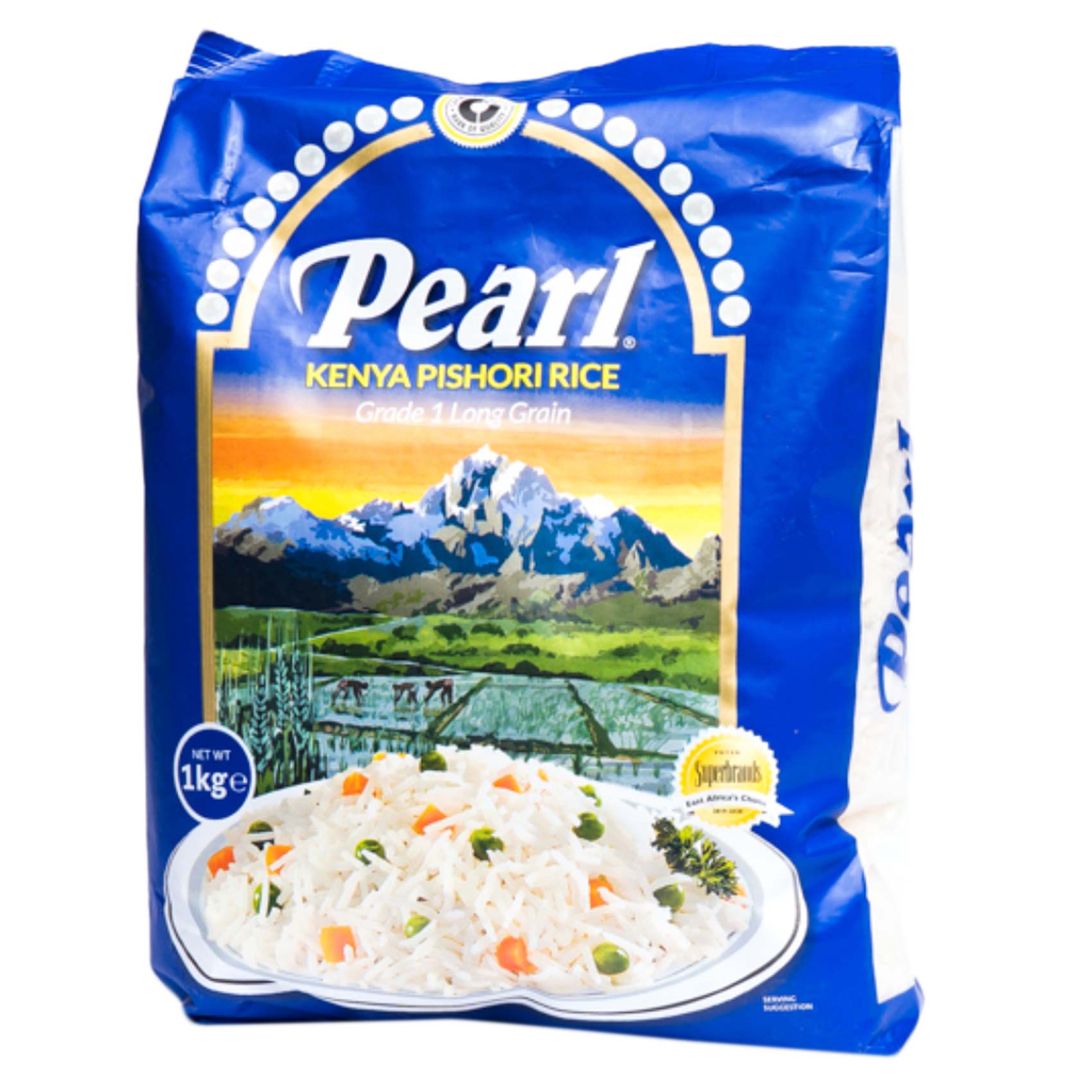 Pearl Grade 1 Long Grain Kenya Pishori Rice 1Kg