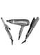 Sonashi 3 In 1 Hair Dressing Combo Gift Set SBS-800 Grey (Hair Dryer, Hair Straightener &amp; Hair Curler Bundle)