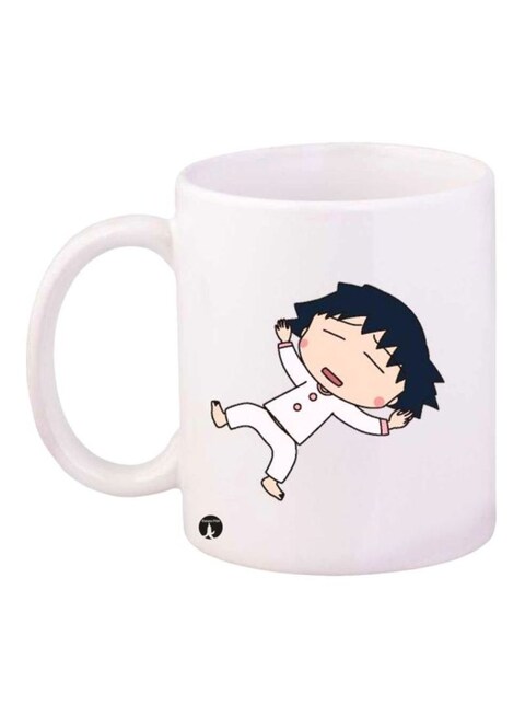 Bp Maruko Chan Printed Coffee Mug White/Black Standard Size