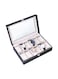 Generic Watch Box 12 Slot PU Leather Top Glass Display Watch Storage Jewllery Case Organizer