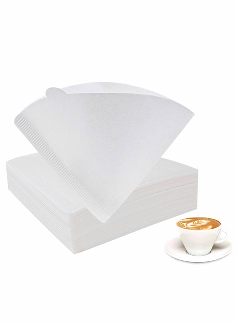 Mibru Coffee Filters V60 Cone Paper White Natural 100Pcs 1-2 Cups Size 01