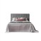 In House Latiso Velvet Bed Frame - Queen - 200x150 cm - Gray