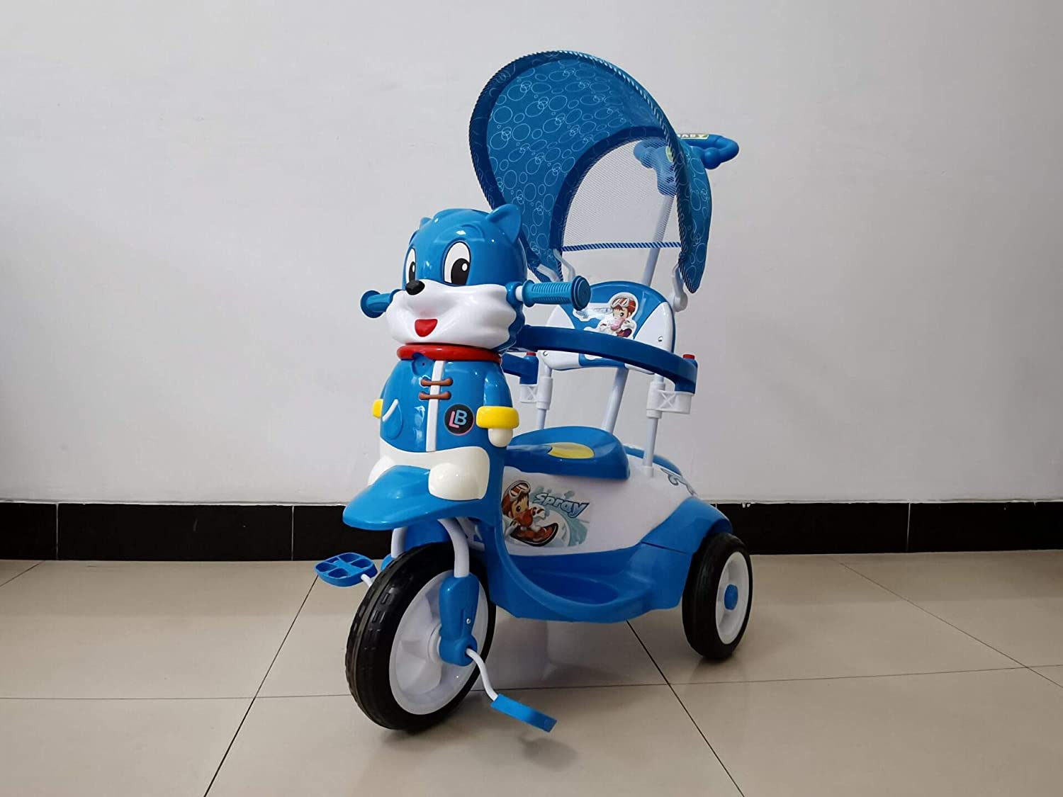 Lovely Baby Tricycle LB 345 (Blue) 100% Assembled
