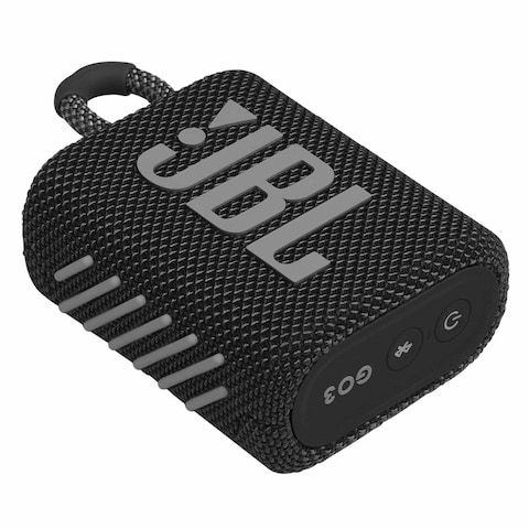 JBL Go 3 Bluetooth Portable Speaker - Black