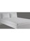 Krude Fitted Sheet 1Pc-Fabric: 100% Cotton 250Tc Sateen 1cm Stripe Cotton, White 100X200+25cm