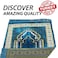 STARGOLD Traditional Turkish Prayer Mat 70x110 cm Large Portable Multicolor Islamic Prayer Rug, Janamaz Sajjadah For Men And Women
