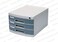 Deli 3 Drawer Cabinet with Lock, Grey