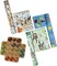 eVincE Assorted Designs Gift Wrapping Paper With Facts 3 Animal Prints 6 Wraps
