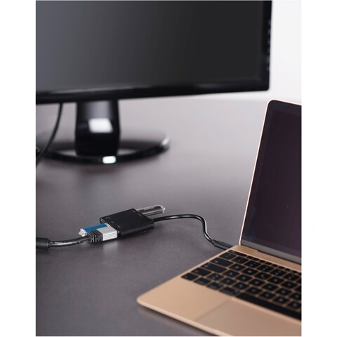 HAMA 135729 4IN1 USB-C MULTIPORT ADAPTER FOR 2XUSB 3.1,HDMI&trade;&amp; USB-C(DATA)