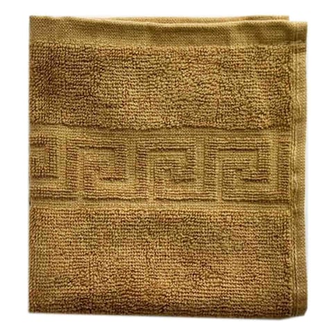 SIL FACE TOWEL BROWN 13X13