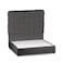 In House Al Shahba Velvet Bed Frame - Single - 200x90 cm - Dark Gray