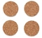 Hettich Self-Adhesive Cork Slides (Pack of 20)