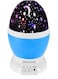 Generic Star Moon Rotating Night Projector Lamp Blue/Black/White