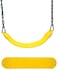 RBWTOYS Outdoor Swing Set with Round End Shape Seat and Colorful Chain.  Model RW-13137. yellow