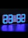 Generic LED Digital Numbers Wall Clock Blue