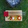 Royalford Bbq Square Skewers Set- Rf11680 Pack Of Six With Wooden Handle, Perfect For Indoor, Camping, Hiking And Other Outdoor