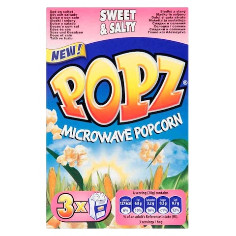 Popz Swet&amp;Salt Micro wave Popcorn - 85 Gram