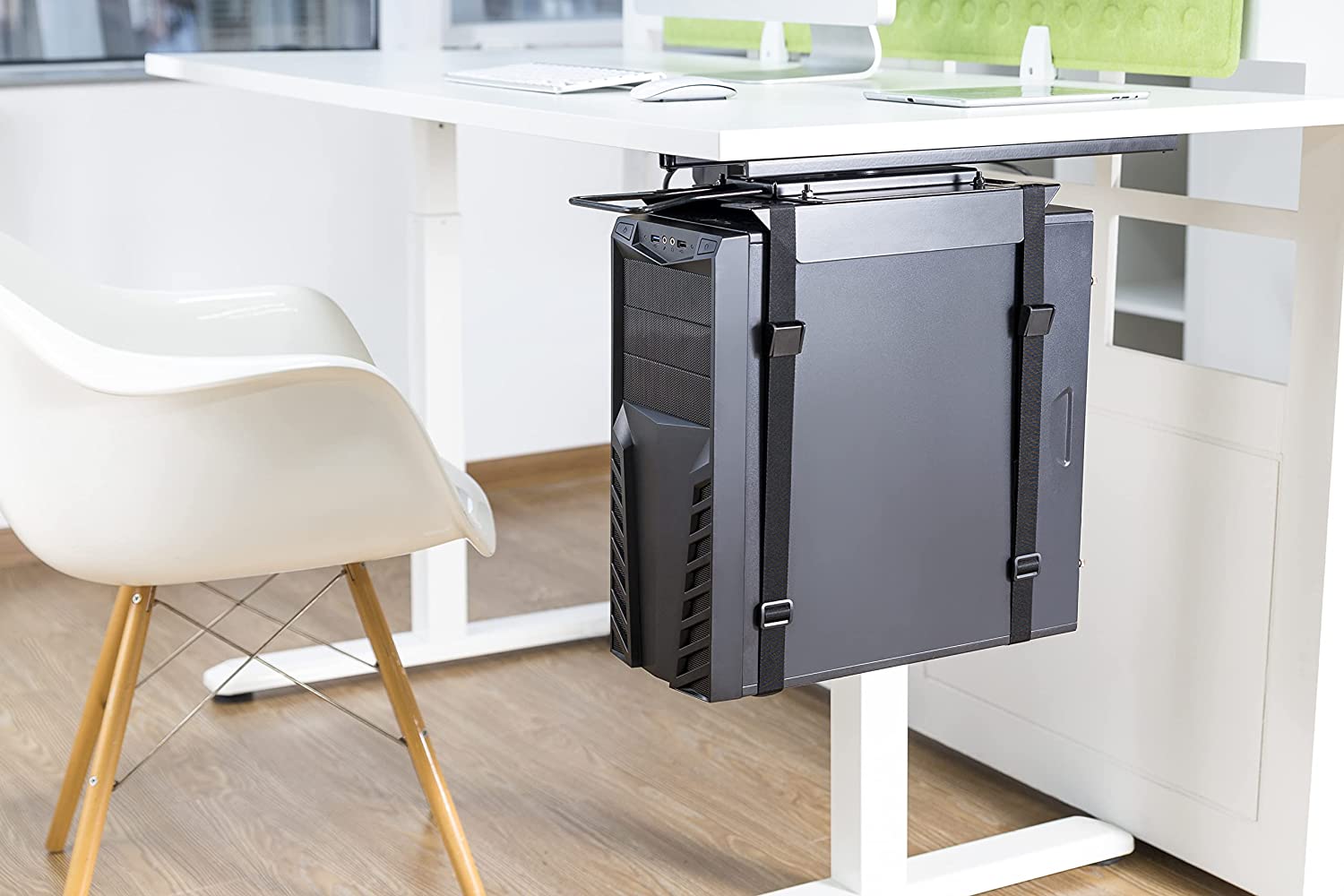 Buy Navodesk Stap-On Under Desk CPU Holder, CPU Mount, PC Holder With ...