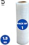 Duchic, [1 Roll] Clear Stretch Film Wrap - 500mm Heavy Duty Plastic Shrink Wrap for Pallet Wrap, Packing, Moving and Packaging - Cling Wrap, 1.30 kg, 400g core