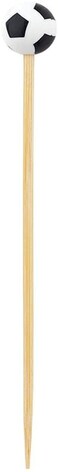 Restaurantware Soccer Ball Picks, Soccer Ball Skewers - Soccer Themed Catering And Party Supplies - Assorted Colors - 4" - 1000Ct Box