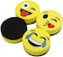 Generic Viz-Pro Magnetic Smiley Face Circular Whiteboard Eraser / 4 Pack Of 2" Dry Erase Erasers