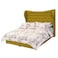In House Lisbon Velvet Bed Frame - Single - 200x100 cm - Gold