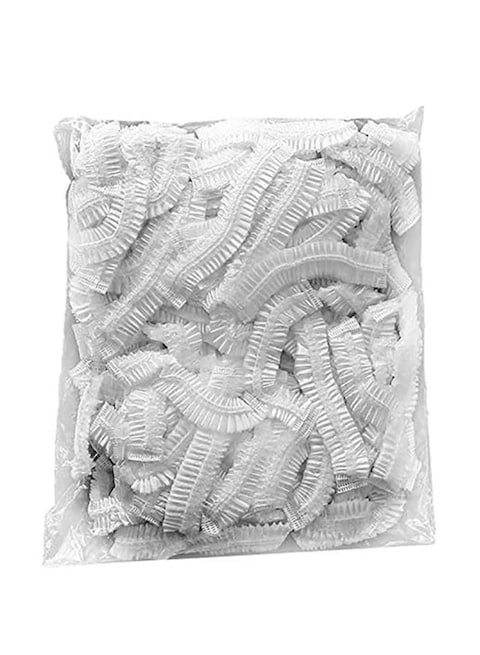 Generic 100 Piece Dispossable Shower Cap Clear 8X6X2Cm