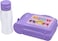 Royalford Lunch Box With Water Bottle For Kids- RF10824 Plastic Lunch Box Perfect For Schools With Durable And Leak-Proof Construction 100% Food-Grade, Non-Toxic Compact And Portable Design Purple