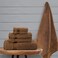 Comfy 6 Piece Highly Absorbent Combed Cotton 550 GSM Hotel Quality Towel Set - Dark Brown