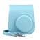 O Ozone Case For Fujifilm Instax Mini 11 Case Pu Leather Instant Camera Cover With Adjustable Strap [ Designed Cover For Fujifilm Instax Mini 11 Instant Camera Bag ] - Sky Blue