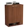 Home Style Sierra Shoe Cabinet Walnut 80x40x100cm