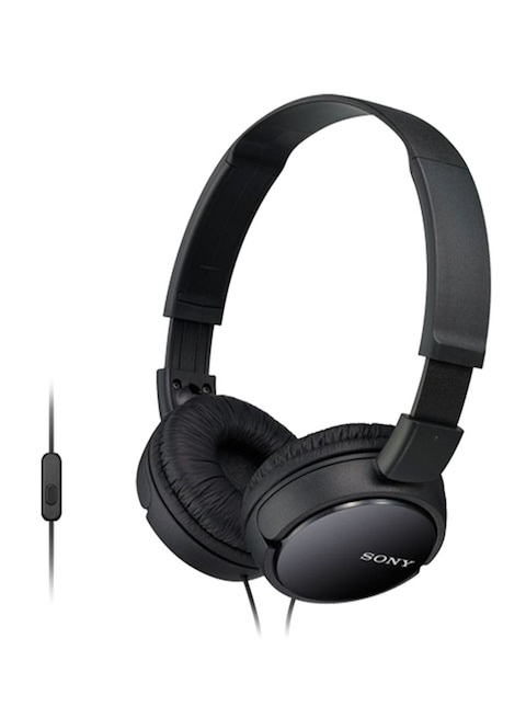 Sony MDR-ZX110AP On-Ear Wired Headphones With Mic Black