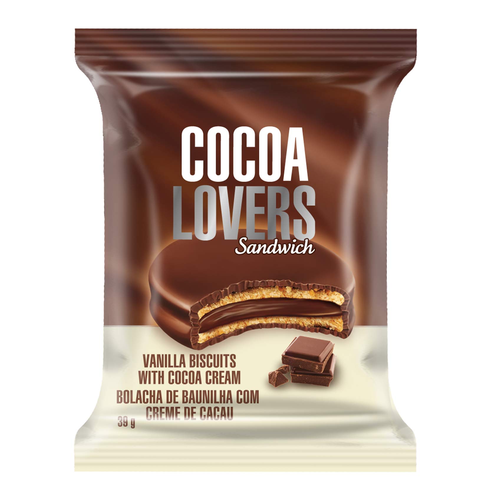 Cocoa Lovers Sandwich Vanilla Biscuits with Cocoa Cream