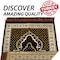 STARGOLD Traditional Turkish Prayer Mat 70x110 cm Large Portable Multicolor Islamic Prayer Rug, Janamaz Sajjadah For Men And Women