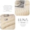 Luna Home Throw Striped Blanket Super Soft, White Color