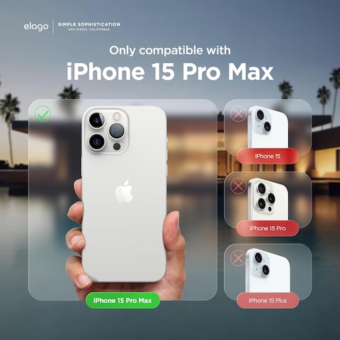 elago Liquid Silicone for iPhone 15 Pro MAX case cover Full Body Protection, Shockproof, Slim, Anti-Scratch Soft Microfiber Lining - Light Lilac