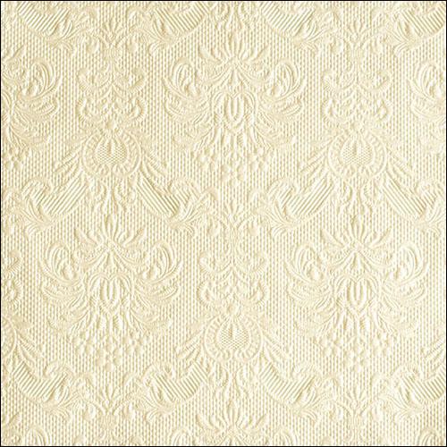 Ambiente Large Embossed Napkins, Cream