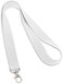 Giftex 20Mm Width Polyester White Lanyard X 100 Pcs