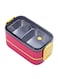 Lunch Box 2 Layers Stainless Steel 1400ml Leak proof Red Color with Spoon and Fork