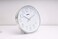 Geepas Wall Clock - Silent Non-Ticking, Arabic Numeral Clock, Round Decorative Wall Clock For Living Room, Bedroom, Kitchen (Battery Not Included) 3D Silver Dial | 2 Years Warranty