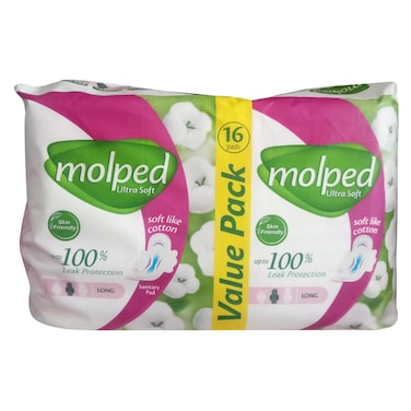 Molped Sanitary Pads  Ultra Soft 16S