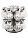 16-Piece Spice Jar With Rack Clear/Silver