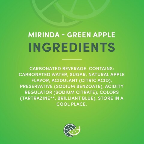 Mirinda Green Apple Soft Drink - 400ml